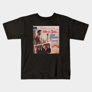 Cliff Richard When In Spain Album Cover Kids T-Shirt
